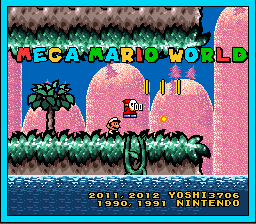 Mega Mario World Title Screen